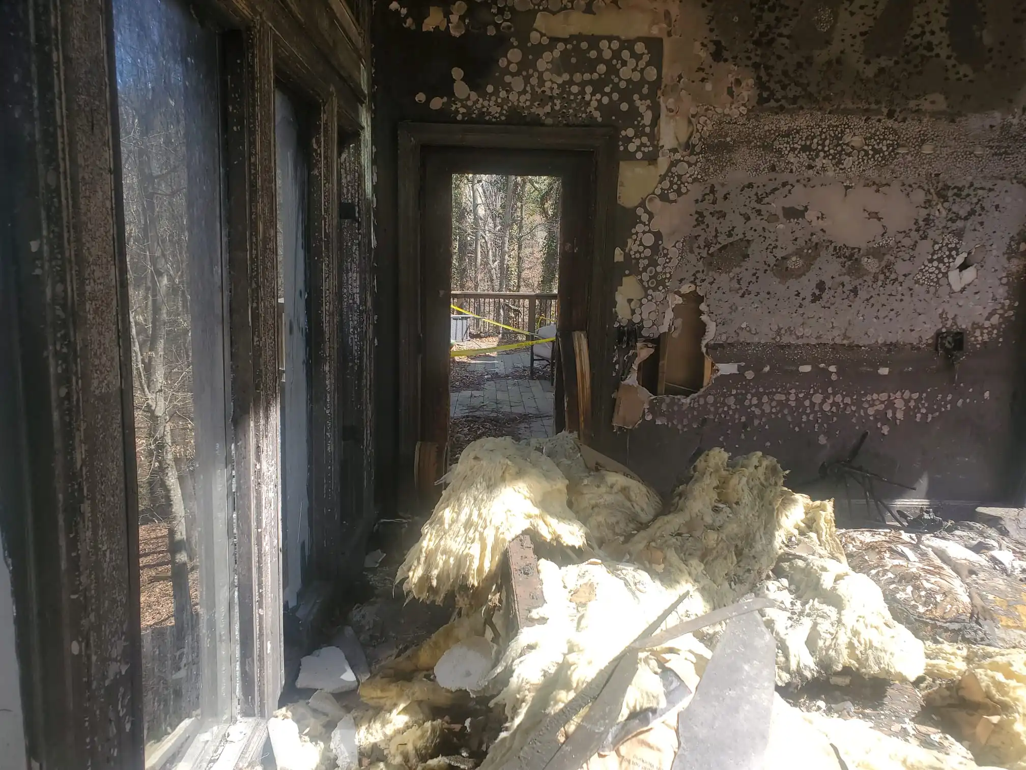 fire damaged house in OR fire damaged house in OR